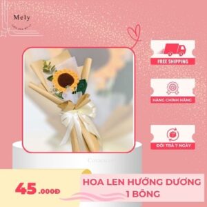 Hoa len hướng dương 1 bông